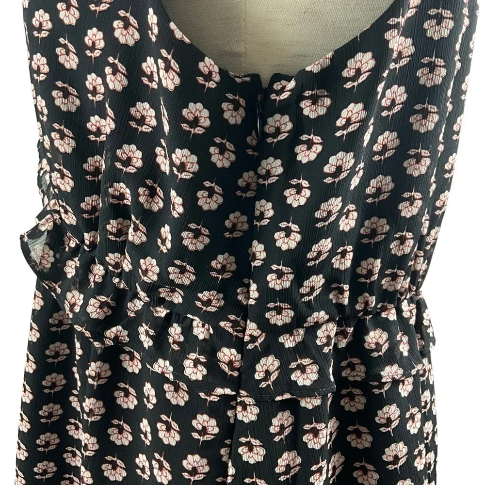 J.Crew Ruffle V Neck‎ Floral Cap Sleeve Dress NWT